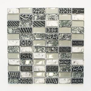 Mozaic sticlă XCM CRS2 mix retro argintiu 30x30 cm