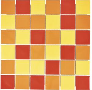 Mozaic ceramic CD B2357 galben-portocaliu-roșu 30,6x30,6 cm