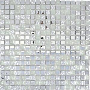 Mozaic sticlă XCM M600 argintiu 30x30 cm