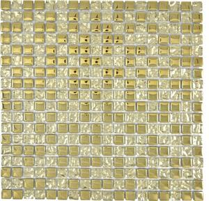 Mozaic sticlă XCM M610 auriu 30x30 cm