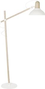 Lampadar Wood Boy E27 max. 1x60W, alb/lemn natur