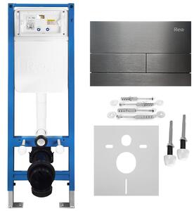 Set Cadru Îngropat Slim 024N pentru WC cu Buton T Titan