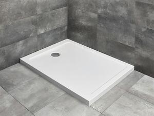 Cădiță de duș dreptunghiulară Radaway Doros 80x140x5,5 cm acril alb SDRF1480-01