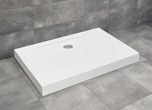 Cădiță de duș dreptunghiulară Radaway Doros D Compact 80x100x11,5 cm acril alb SDRD1080-05
