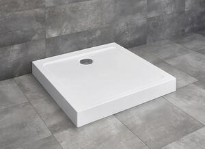 Cădiță de duș pătrată Radaway Doros C Compact 90x90x11,5 cm acril alb SDRC9090-05