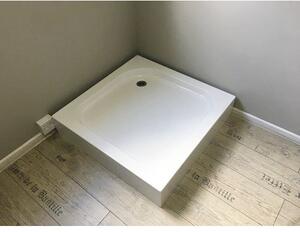 Cădiță de duș pătrată Radaway Tinos C Compact 90x90x16 cm acril alb S4TIC9090-08