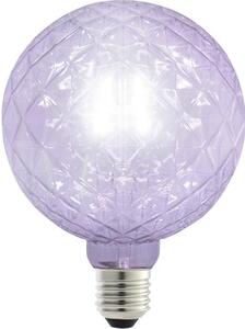 Bec decorativ LED Flair E27 1W, glob G125 imitație cristale lila, durată viață 15.000 h