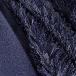 Pătură păroasă de culoare albastru închis Lăţime: 200 cm | Lungime: 220 cm
