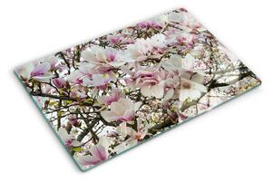 Tocător sticlă Flori de magnolie