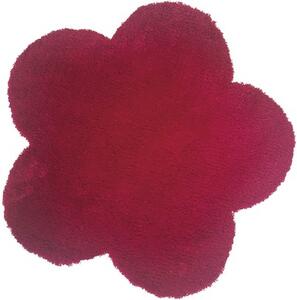 Covoraș în formă de floare roșu 60 cm
