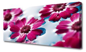 Tablou pe panza canvas Flori Floral Roșu Albastru