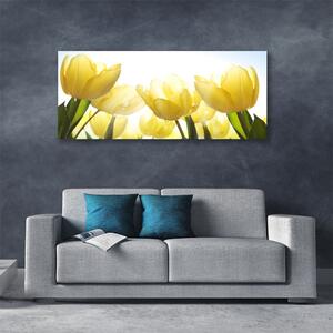 Tablou pe panza canvas Lalele floral galben