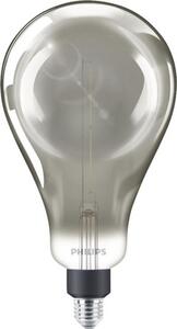 Bec vintage LED variabil Philips Smoky E27 6,5W, glob A160 afumat, durată viață 15.000 h