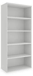 Dulap înalt SimpleOffice 80 x 40 x 180 cm, alb