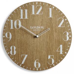 Ceas decorativ în stil retro LONDYN RETRO WOOD 30cm
