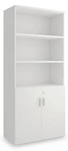 Dulap înalt SimpleOffice 80 x 40 x 180 cm, alb