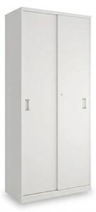 Dulap înalt SimpleOffice 80 x 40 x 180 cm, alb