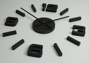 Ceas de perete din lemn negru