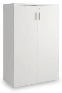 Dulap mediu SimpleOffice 80 x 40 x 120 cm, alb
