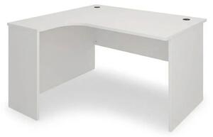 Masă de colț SimpleOffice 140 x 120 cm, stânga, alb