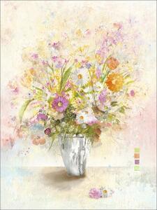 Tablou canvas Retro Bunch Of Flowers 57x77 cm