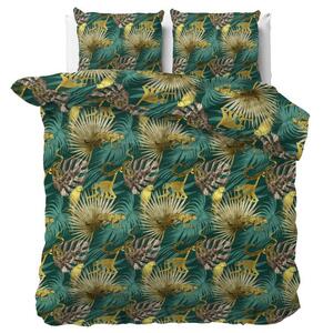 Lenjerie de pat exotică verde 200 x 220 cm