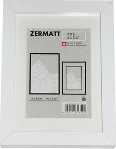 Ramă foto lemn Zermatt albă 18x24 cm