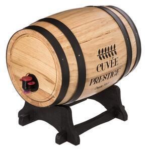 Butoi pentru vin cu dozator, din lemn, 5,5 L