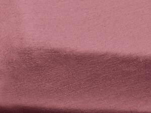 Cearceaf jersey pentru patut copii roz prafuit 70 x 140 cm