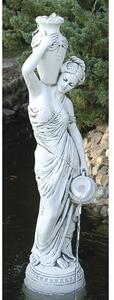 Statuie deco grădină 'Noelia' H 135 cm albă