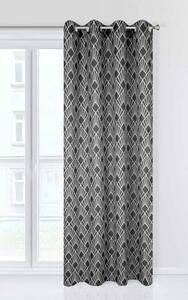 Draperie decorativă de lux culoarea gri închis pentru living Lungime: 250 cm