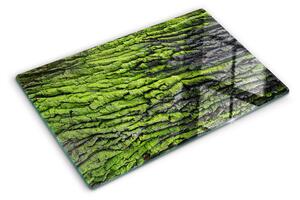 Tocător de bucătărie Scoarță de copac verde