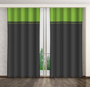 Draperie decorativă gri-verde pentru living Lungime: 280 cm