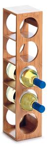 Raft pentru vin din bambus - 5 sticle