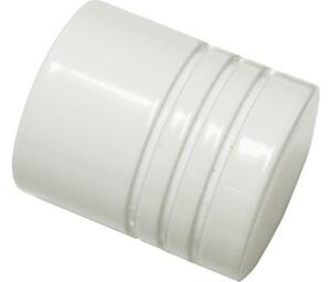Capăt Chicago cilindru alb Ø 20 mm, set 2 buc
