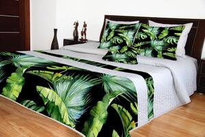 Cuvertură de pat matlasată culoarea gri Lăţime: 200 cm | Lungime: 220 cm