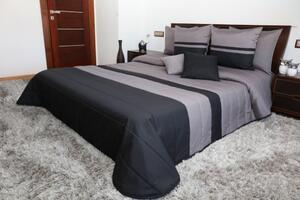 Cuverturi de pat matlasate în culoarea negru-gri Lăţime: 200 cm | Lungime: 220 cm