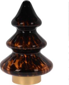 Lampa de masa de Craciun, brad din sticla, 20 cm