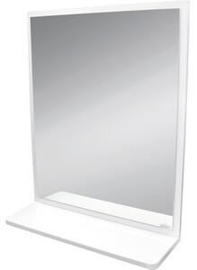 Oglindă baie cu poliță Cersanit Alpina, 55x66 cm, alb