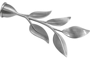 Capăt Romana frunză argintiu satinat Ø 20 mm, set 2 buc