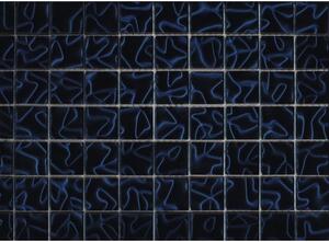Mozaic sticlă XCM SM 439 negru/albastru 31,8x31,8 cm