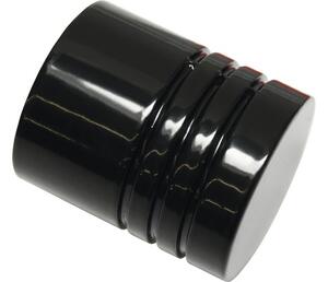 Capăt Chicago cilindru negru Ø 20 mm, set 2 buc