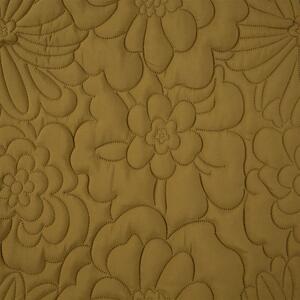 Cuvertură de pat galben mat, cu imprimeu floral Lăţime: 170 cm | Lungime: 210 cm