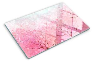 Tocător din sticlă Motive florale Sakura
