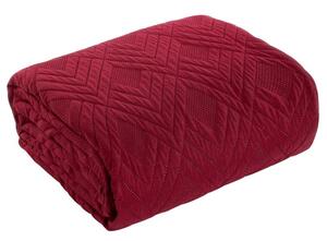 Cuvertură de pat modernă burgundy, cu model Lăţime: 170 cm | Lungime: 210 cm
