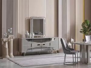 Bufet dining cu oglinda Milano,crom