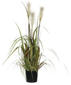 Planta artificială, Stipa, 81 cm, albă