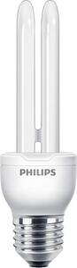 Bec economic Philips Economy E27 11W 660 lumeni, formă baton, lumină caldă