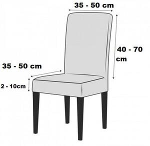 Set 6 huse pentru scaune, elastice si catifelate, culoare Rosu-Bordo