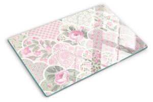 Tocător de bucătărie Model floral în nuanțe pastelate
